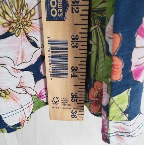 J.Jill Blue Multicolored Floral Sleeveless Summer Dress Sz XS - Picture 8 of 9